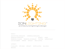 Tablet Screenshot of ionlighting.com